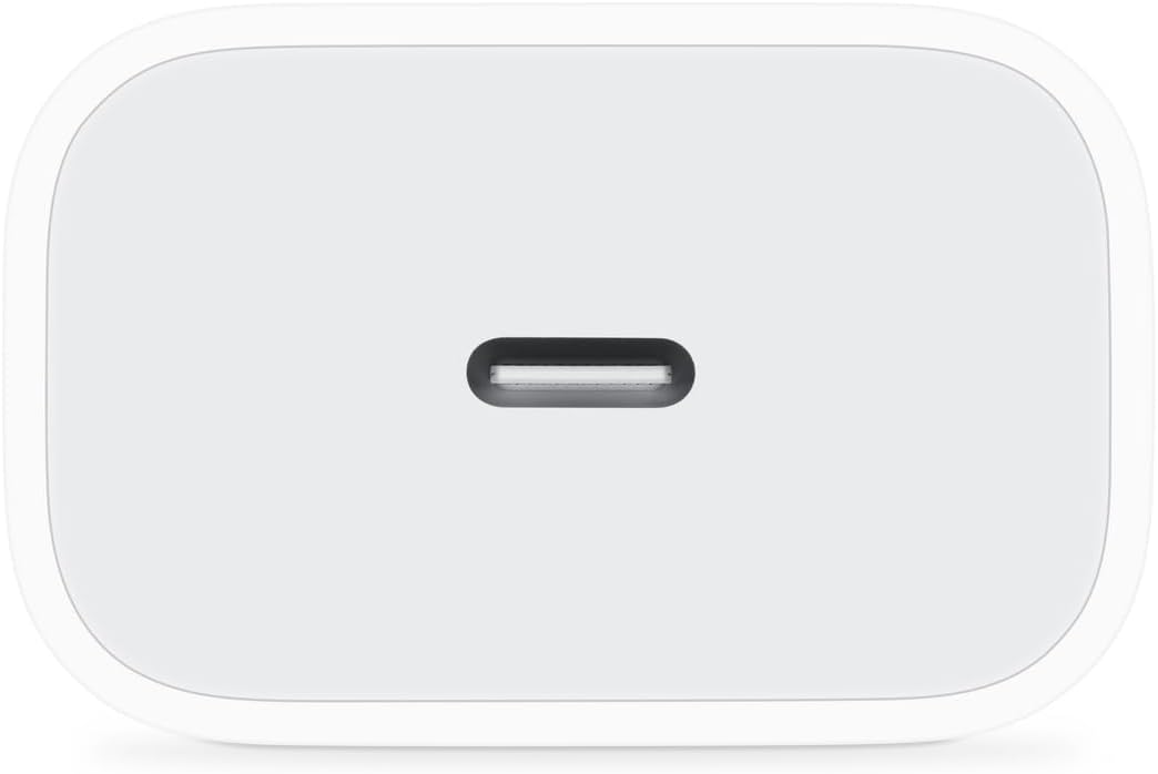 Apple Adaptador de corriente compacto USB-C de 20W: carga rápida y conveniente, cargador de pared tipo C