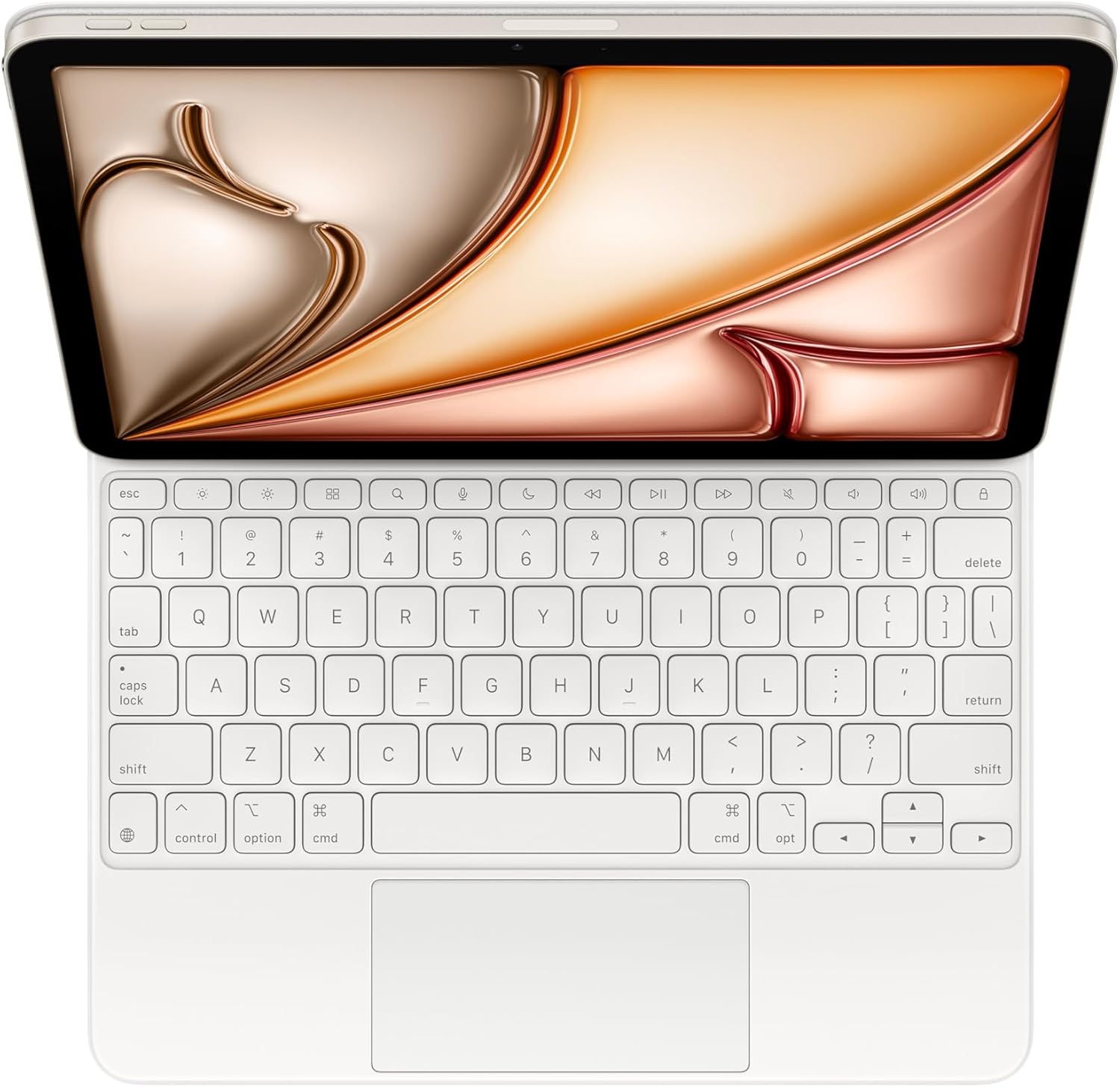 Apple Magic Keyboard: Teclado y Funda para iPad Air de 11 Pulgadas (M2 y M3) y iPad Air (4ª y 5ª Generación), Idioma Inglés Estadounidense — Negro